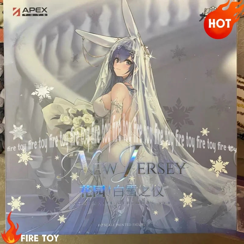 New In Stock Genuine【Meow】Azur Lane  Garden The Ceremony Of The White Snow Ver 1/7 Action Figure Precious Collection Value Toy
