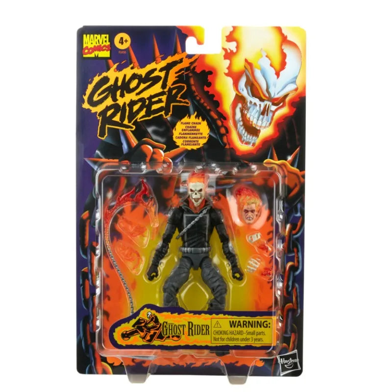 Hasbro Original Marvel Legends Ghost Rider Johnny Blaze Comic Edition Actionfigur Spielzeug für Jungen Mädchen Geschenk Sammlermodell