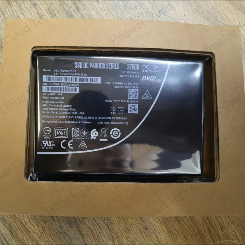 Original P4800X 375GB 750GB 1.5TB U.2 Long Life Enterprise Solid State Drive U.2 PCIE3.0 NVME SSD New