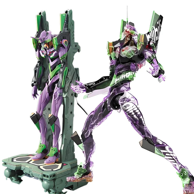 Bandai Original MODEL KIT GUNDAM RG EVANGELION UNIT - 01DX TRANSPORT PLATFORM SET&EVANGELION UNIT - 01 [bilibili Ver.] 1/144