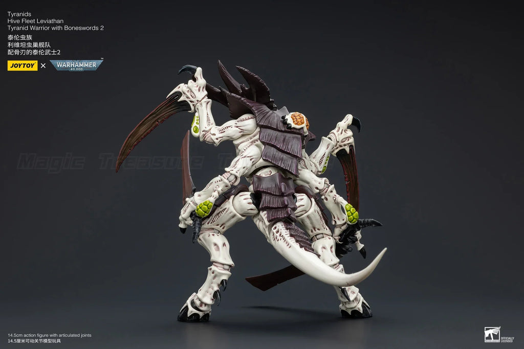 【In Stock】JOYTOY Warhammer 40K Tyranids Hive Fleet Leviathan Tyranid Warrior Bonesword 2 Collection 1/18 Action Figure