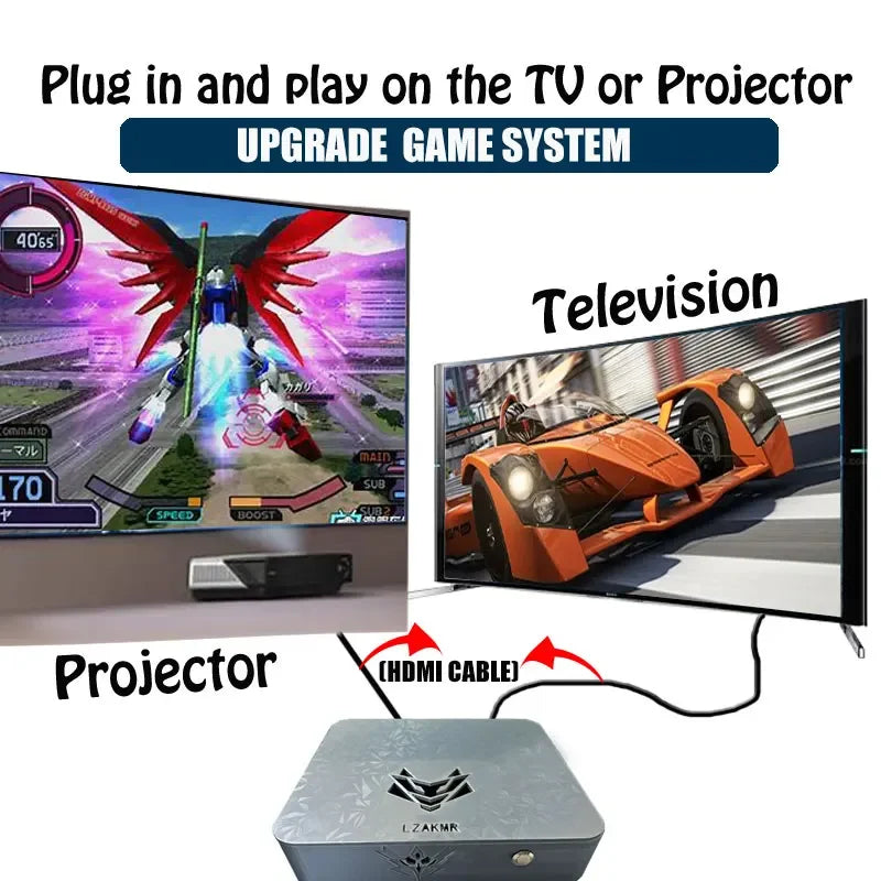 Ultimate Gaming Experience  AK1 I5-6600 Game Box Windows11 2TB Games System with 70000+ Games Support PS2/PS3/WII/SS/GAMECUBE