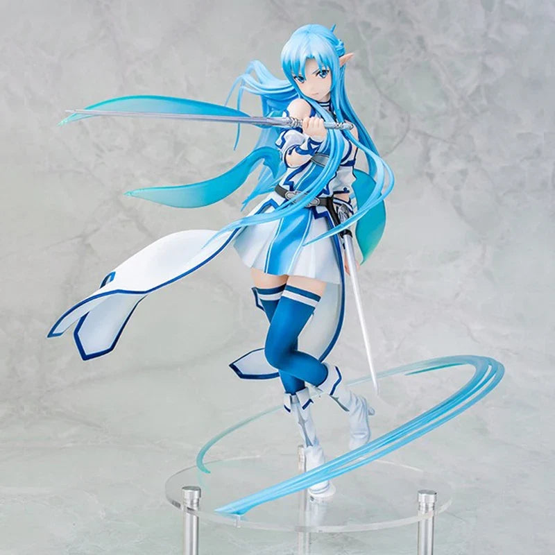 23cm Sword Art Online Yuuki Asuna Anime Figure Titania Action Figure Asuna Yuuki Figurine Adult Collection Model Doll Toys Gifts