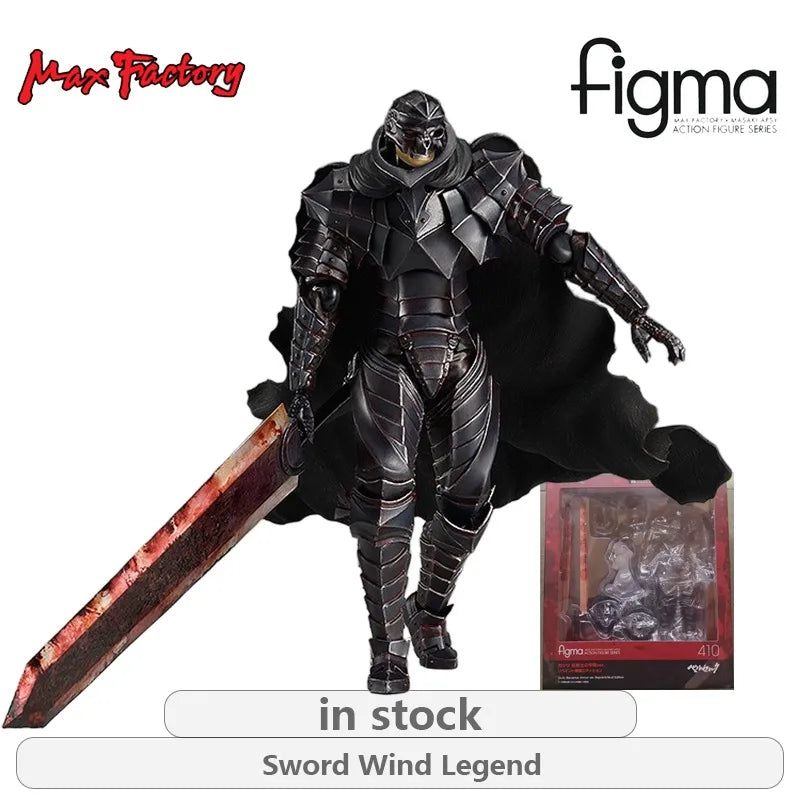 Max Factory Original Figma Schwert Wind Legende 410 Gus Crazy Warrior Armor Ver Neu Bemalter Skelett Anime Actionfigur Modell Spielzeug