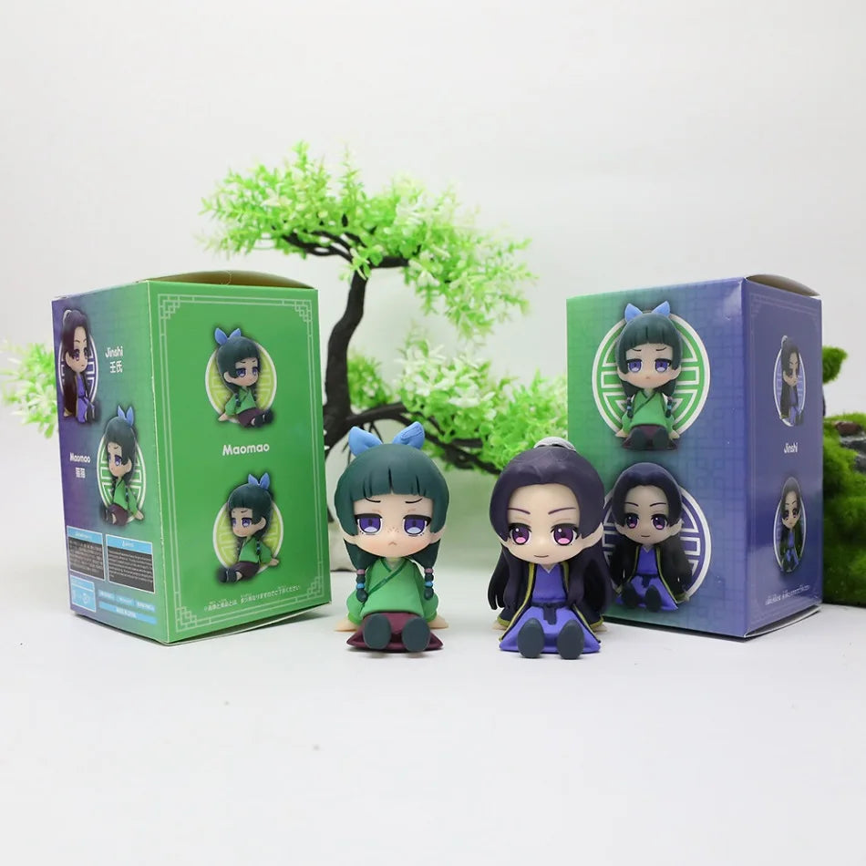 Q Version The Apothecary Diaries Maomao Jinshi Mini Figure Anime Periphery Kawaii Sitting Toys Desktop Car Ornaments Model Gifts