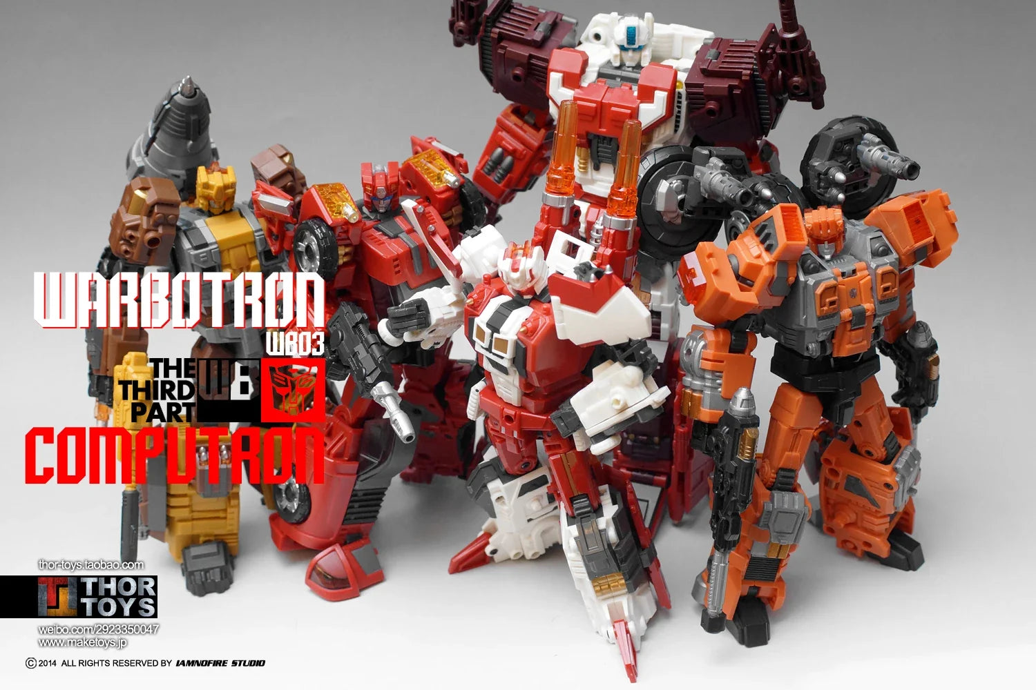 Transformation WarBotron Computron 5 In 1 Action Figure Classic WB Computron Boy Fit Combination Deformation Toy