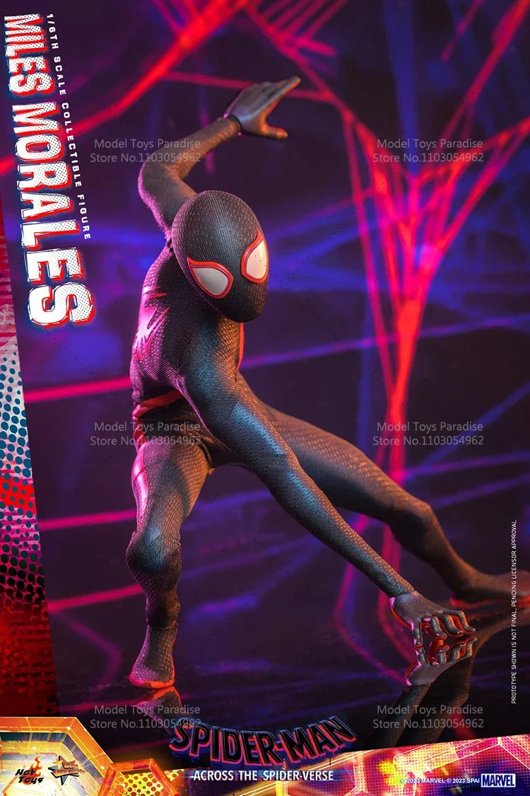 HotToys MMS710 1/6 Collectible Toys Ultimate Spider-Man Across the Spider-Verse Super Hero Soldier 12'' Action Figure Model Gift