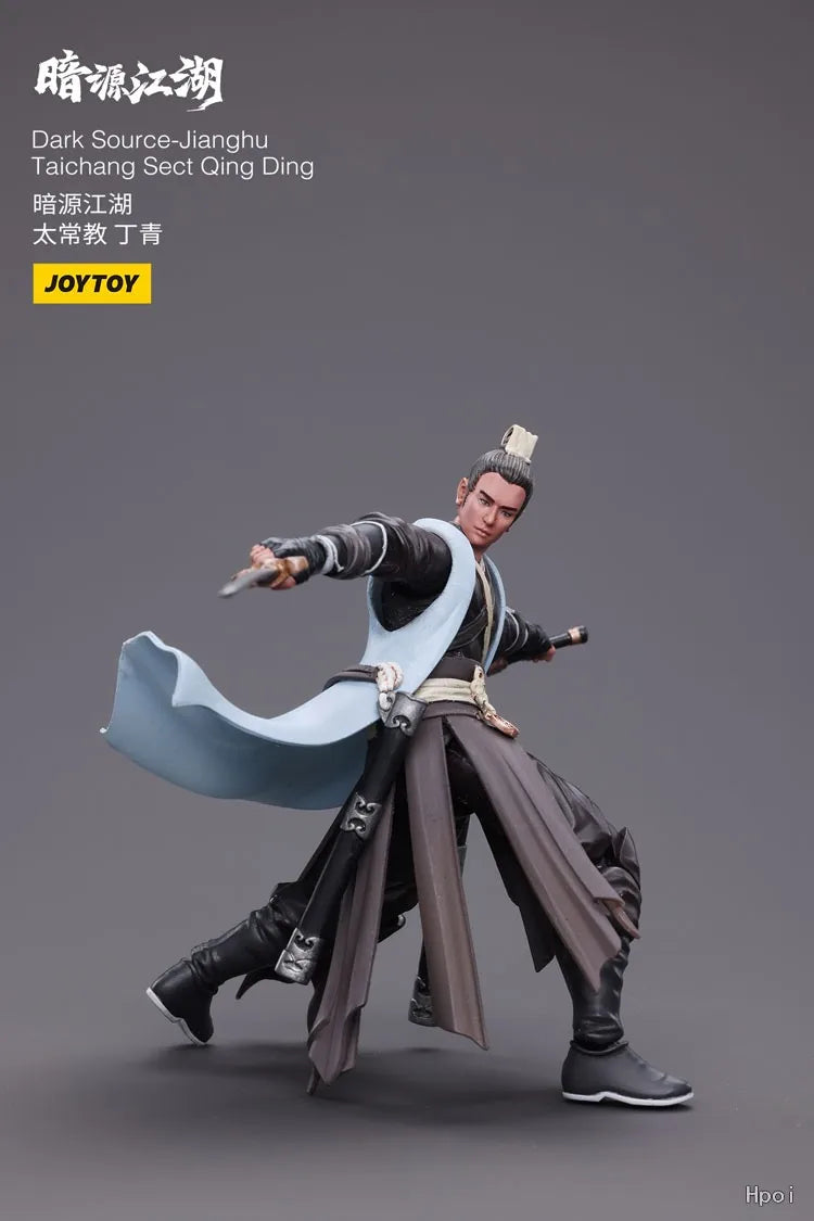In Stock Original JOYTOY Dark Source-JiangHu Taichang Sect Qing Ding 1/18 Brand Figure Model Toys Gifts Collection Ornaments