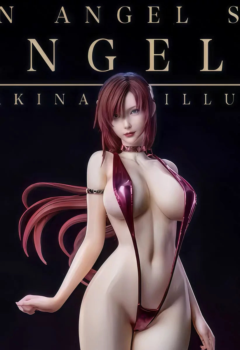 1/4 Mari Makinami Illustrious Anime Figure Swimsuit Girl Action Figurine Gk Model Collection Statue Desk Decoration Toy Gift