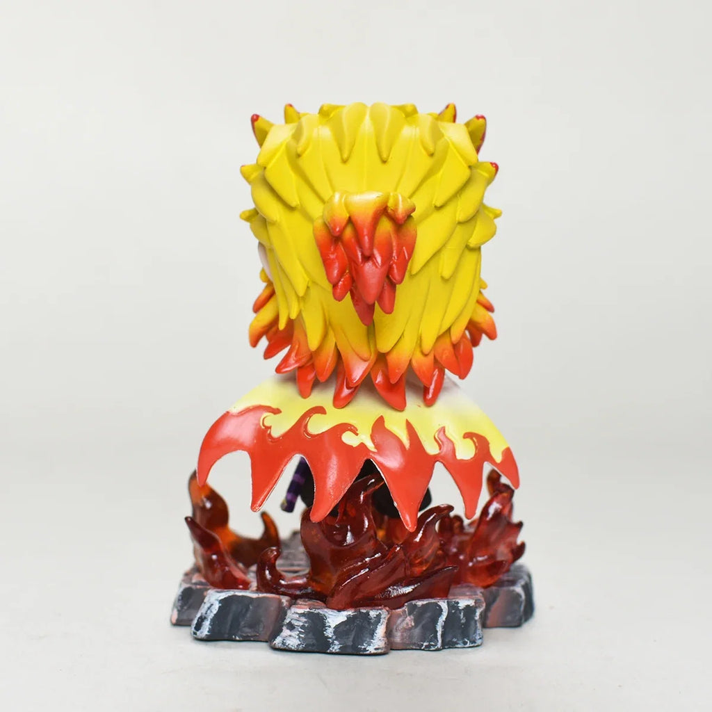 10cm/3.93in Anime Demon Slayer Figure Rengoku Kyoujurou Figure Collection Statue Model Toy Gift