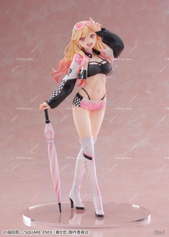 Original ANIPLEX My Dress-Up Darling 23cm Marin Kitakawa Racing Girl Collection of Action Figures Model Birthday Gifts Statuette