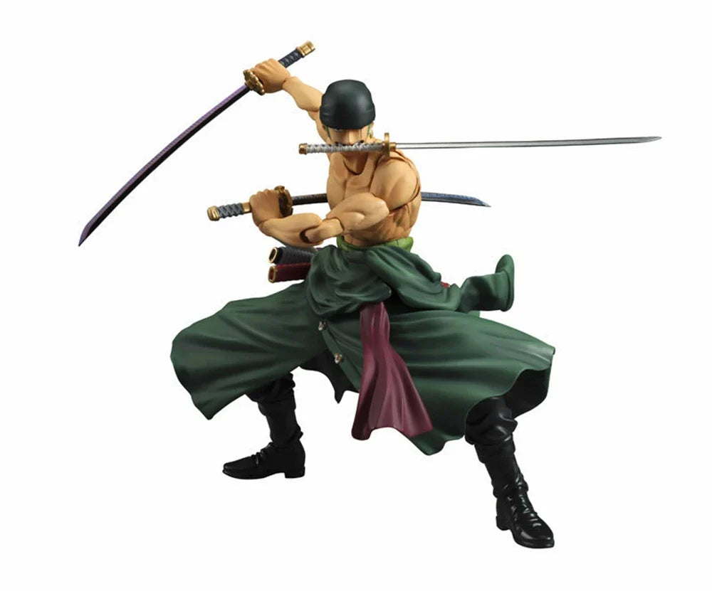 Anime One Piece MegaHouse Variable Action Heroes Roronoa Zoro New World Ver. PVC Action Figure Collection Model Toys Doll Gifts
