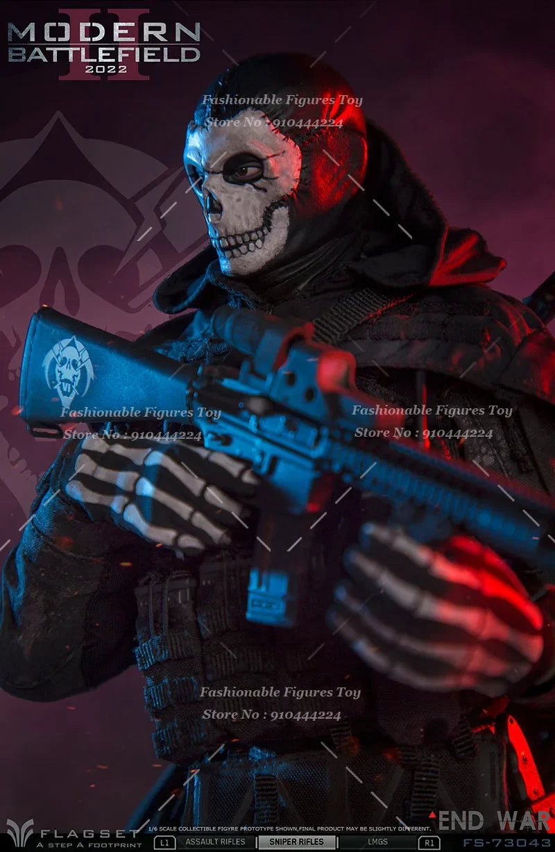 In Stock FLAGSET FS73043 1/6 Men Soldier Apocalypse War Series Death Squad Ghost Full Set 12Inch Action Figure Model Toys