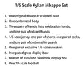 1/6 Kylian Mbappe Action Figures Deluxe Soccer Star Model With Custom Head Sculpt Collectible Children's Toy Birthday Gifts