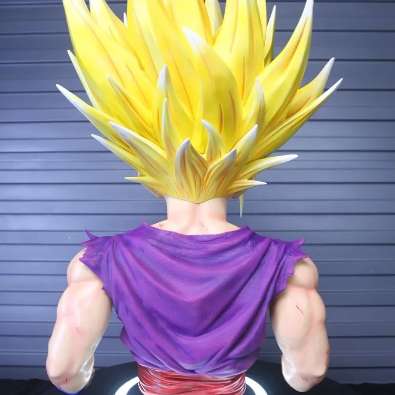 Dragon Ball Z 74CM Super Saiyan Anime Figurine Model GK Emit Light Goku Action Figure Gohan Figures Statue Collection Toy Figma