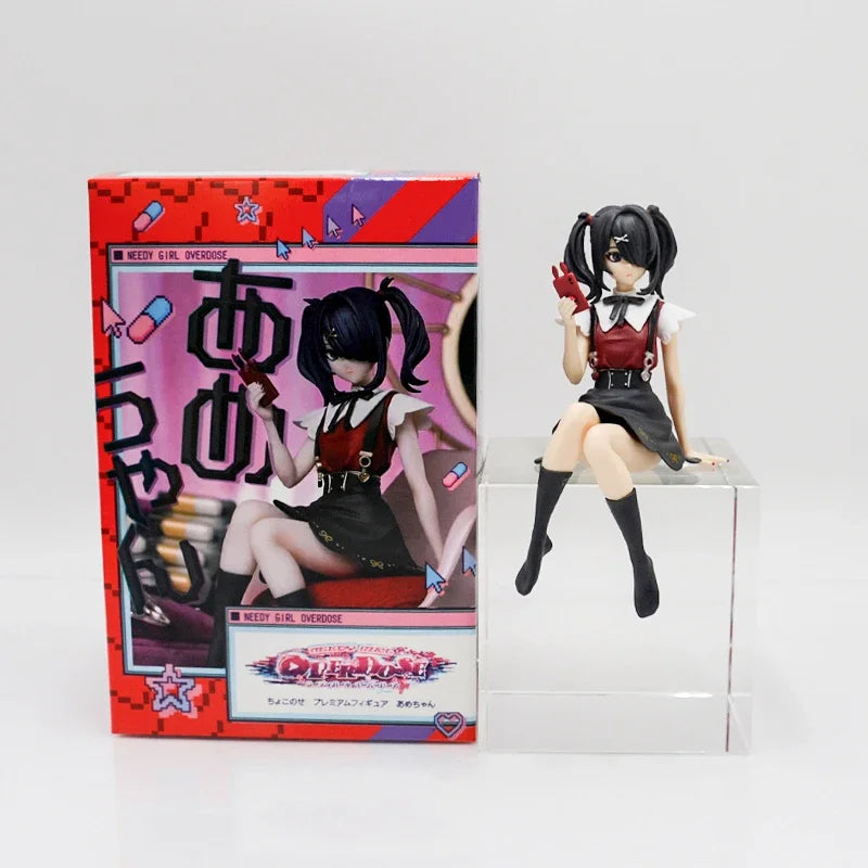 18cm NEEDY STREAMER OVERLOAD Ame-chan Anime Girl Figure Super Ten-Chan/OMGkawaiiAngel chan Action Figure Model Doll Toys Gifts