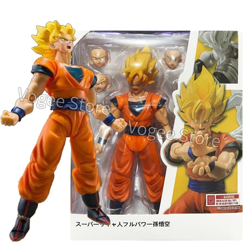 Shf Dragon Ball Z Anime Figures Super Saiyan Full Power Son Goku Vegeta Action Figure PVC Movable Collection Model Toys Gift