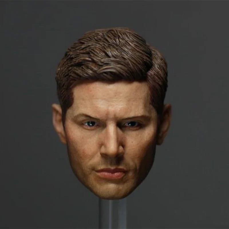 1/6 Dean Winchester Jensen Male Ackles Head Sculpt Model Movie Figure for 12" Action Figure Body Doll