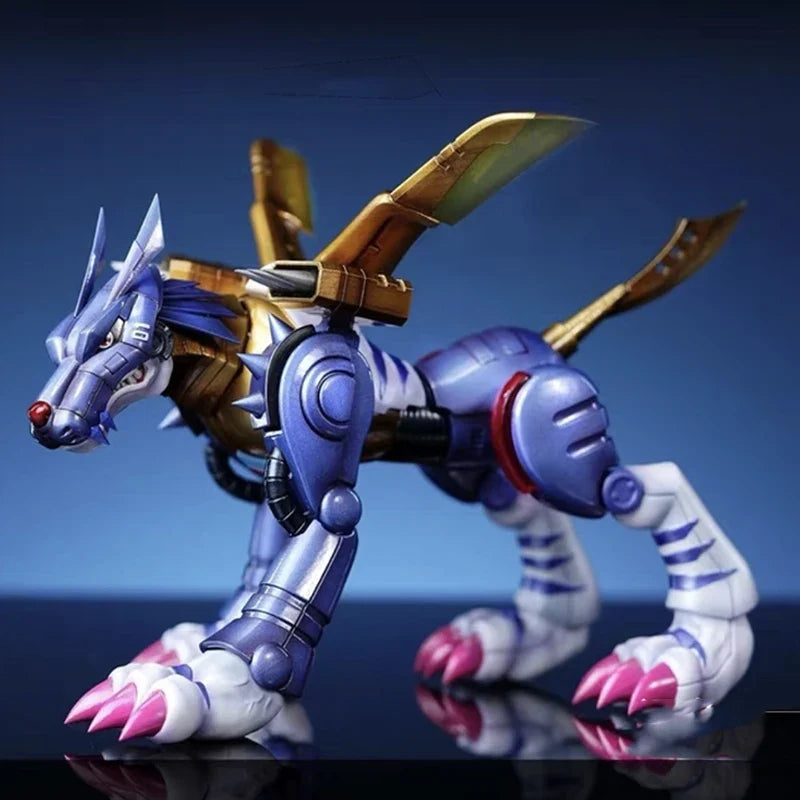 In Stock 9cm/3.54in Anime Digimon Adventure Figure Metal Garurumon Action Figures Pvc Collection Model Toys for Children Gifts