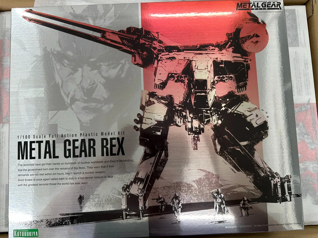 Kotobukiya Metal Gear REX 1/100 Scale Full Action Plastic Model Kit Patriot Gun Tyrannosaurus Metal Gear Solid 4 ver