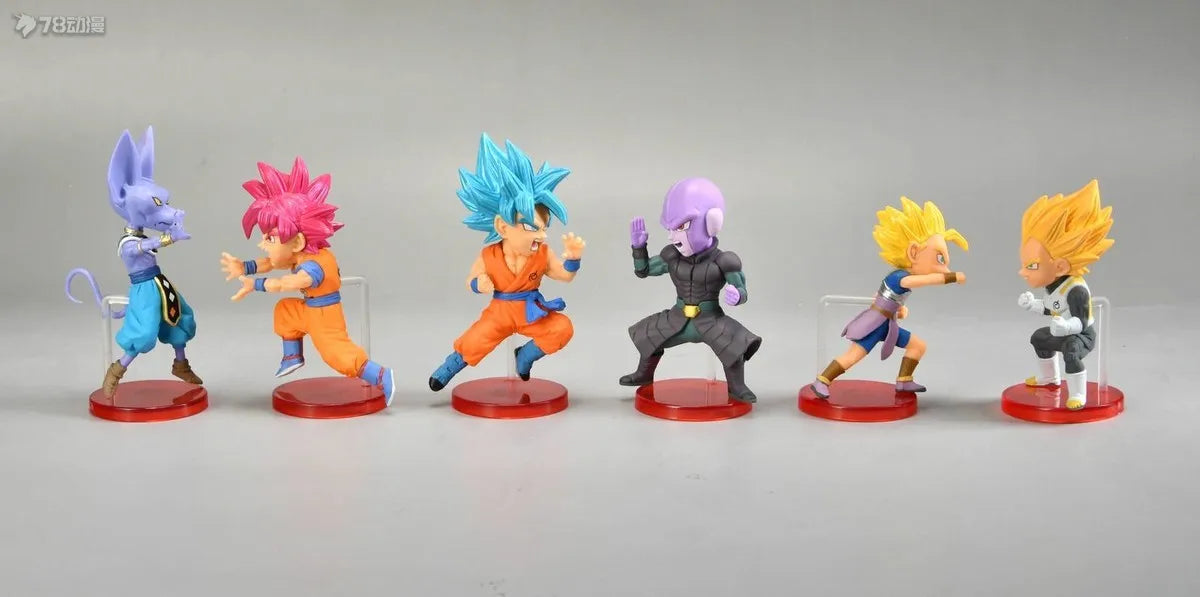 Dragon Ball Z Super Saiyan Son Goku Anime Figure Son Gohan Vegeta Broly Piccolo Majin Buu Set Action Figurine Model Gifts Toy