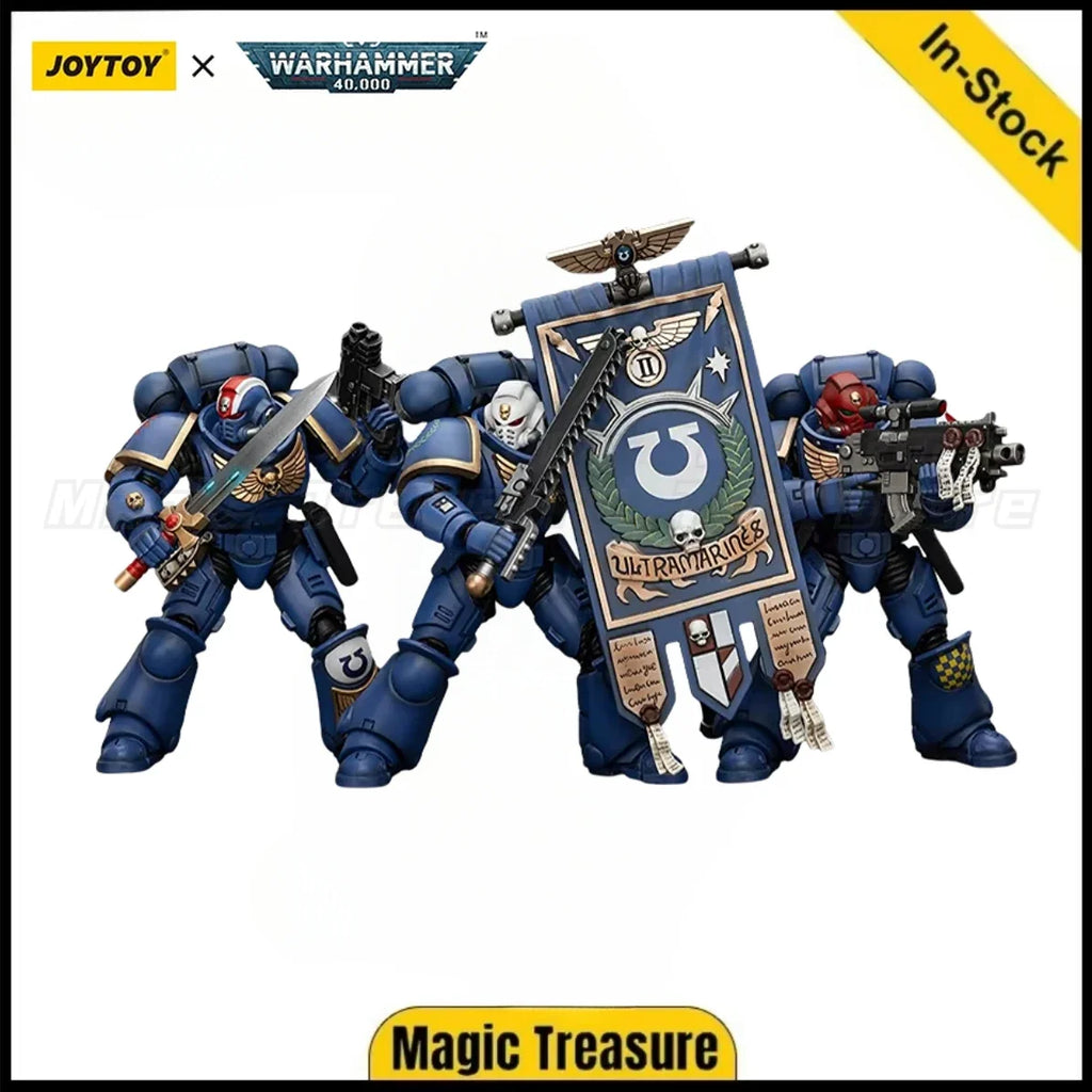 【In stock】JOYTOY Warhammer 40K Ultramarines Heroes of The Chapter Primaris Lieutenant Erastus Posca Castor 1/18 Action