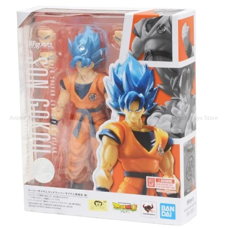 In Stock Bandai S.H.Figuarts SHF Dragon Ball Super Saiyan God Son Goku Action Figure Collectible Toy Gift WY