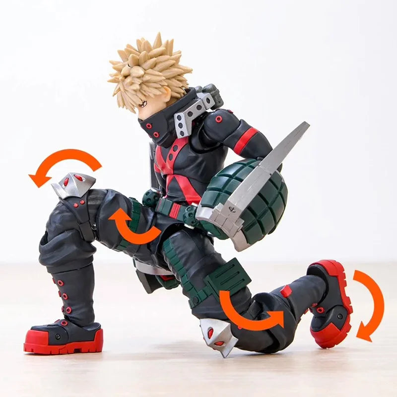 Authentic Bandai My Hero Academia Katsuki Bakugo Figure Anime Merchandise Articulated Action Toy Collectible Decorative Piece
