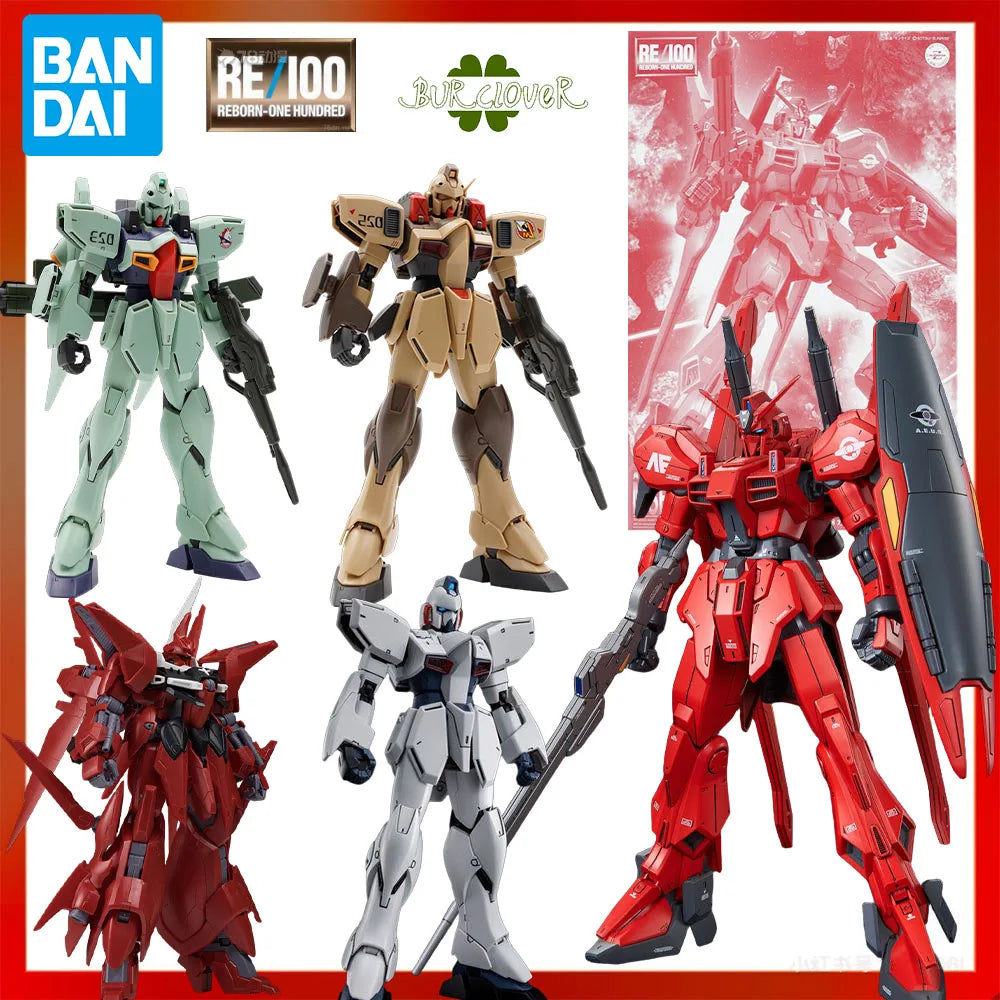 BANDAI Official GUNDAM RE Series 1/100 ZMT-S126G SHOKEW AMX-107R REBAWOO Limited & Special Versions Anime Action Figure