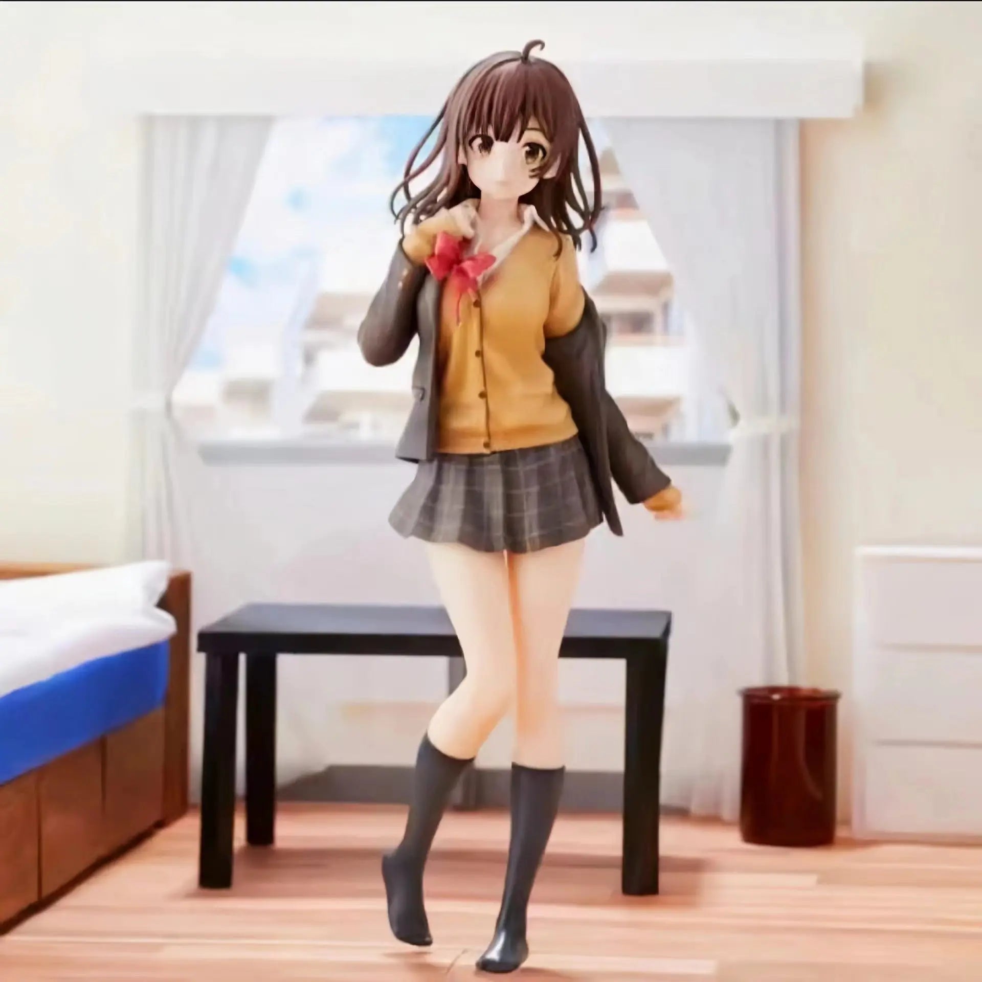 Ogiwara Sayu Anime Figure Shaving. Then I Picked Up A High School Kawaii Girl Doll Toys Chassis Decor Model Ornament Otaku Gifts