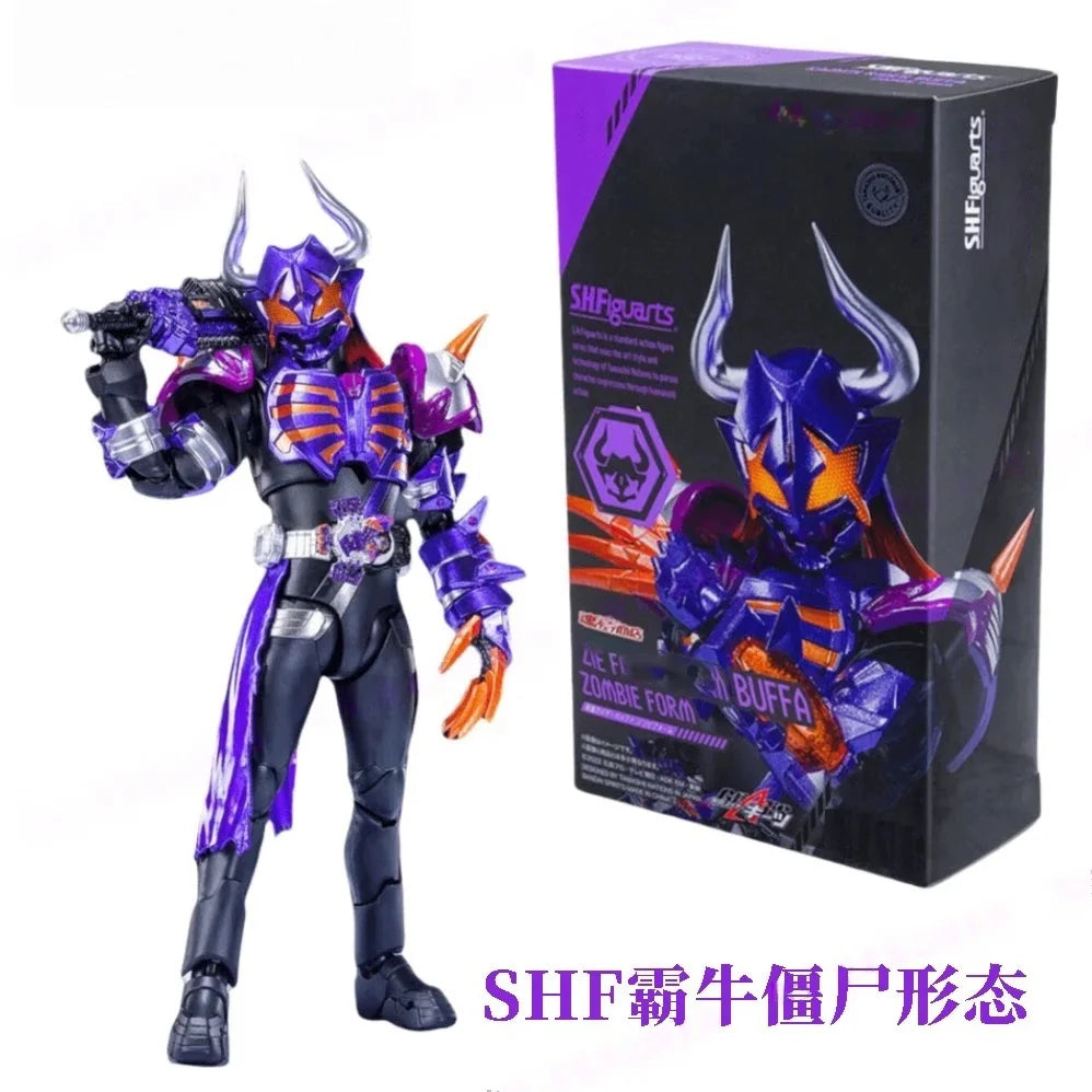 New Bandai Shf Kamen Rider Kabuto Basic Form 10th Anniversary Commemorative Bone Carving Action Figure Boy's Birthday Toy Gift