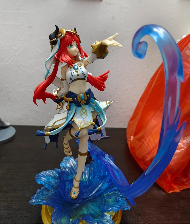 Genshin Impact 27cm Pvc Anime Figure Nilu Model Doll Action Figure Collectible Toy Desktop Decoration Gift For Fans