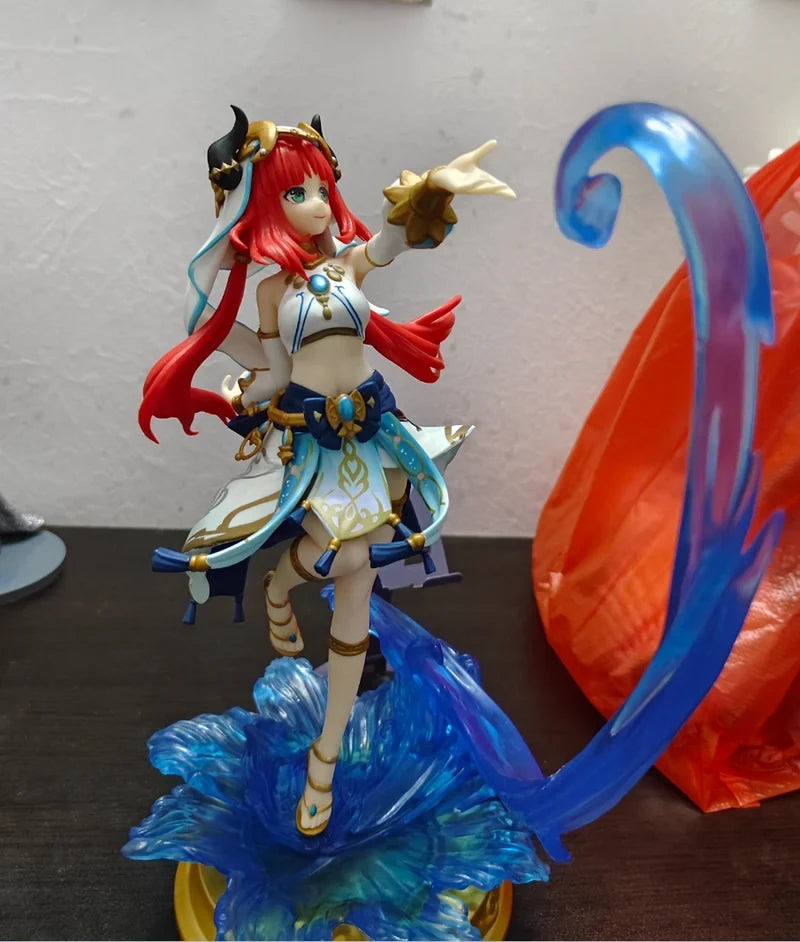 Genshin Impact 27cm Pvc Anime Figure Nilu Model Doll Action Figure Collectible Toy Desktop Decoration Gift For Fans