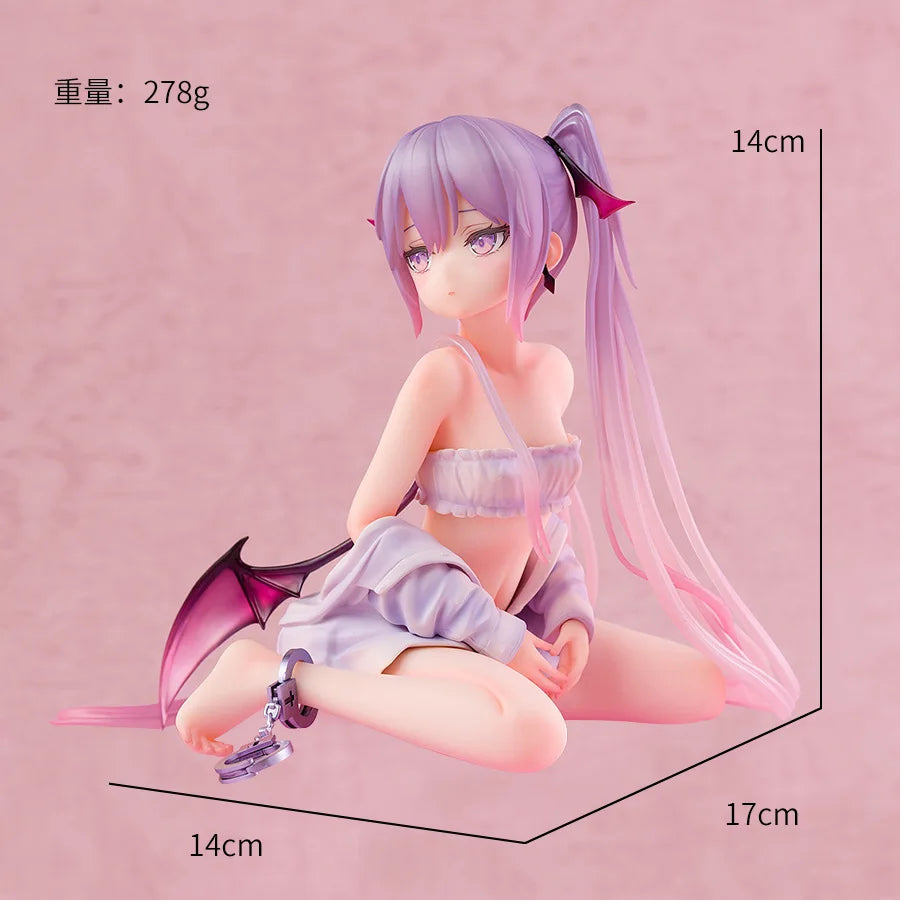 14CM Kneeling Position Eve the Little Demon Anime Collectible Figure GK Garage Kit Model Toys Gift