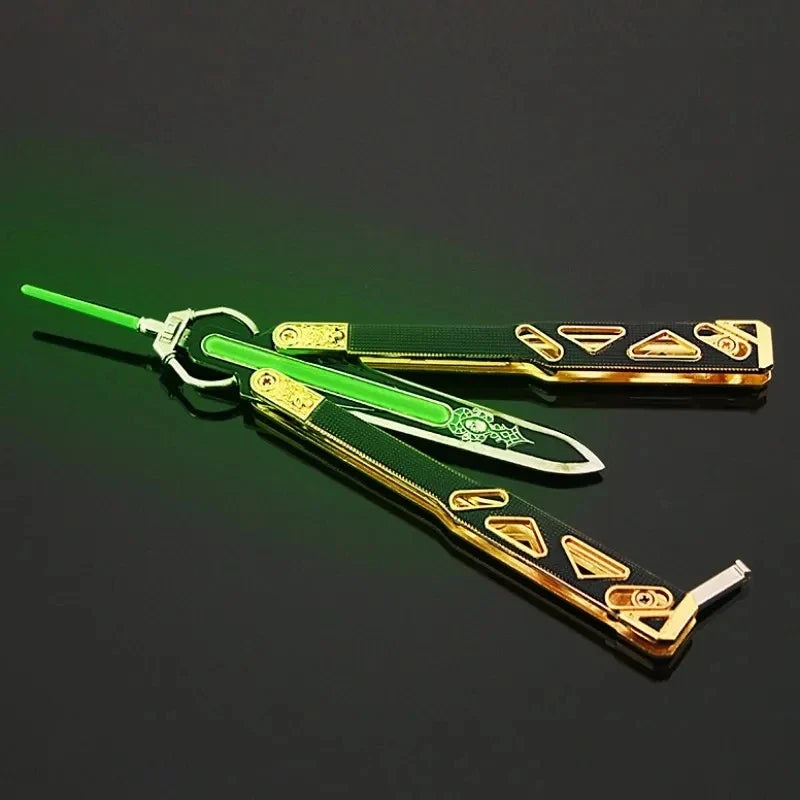 Apex The Hidden Blade Legends Crypto Heirloom Biwon Blade Weapon Keychain Game Anime Katana Swords Knife Boy Kid Decoration Gift