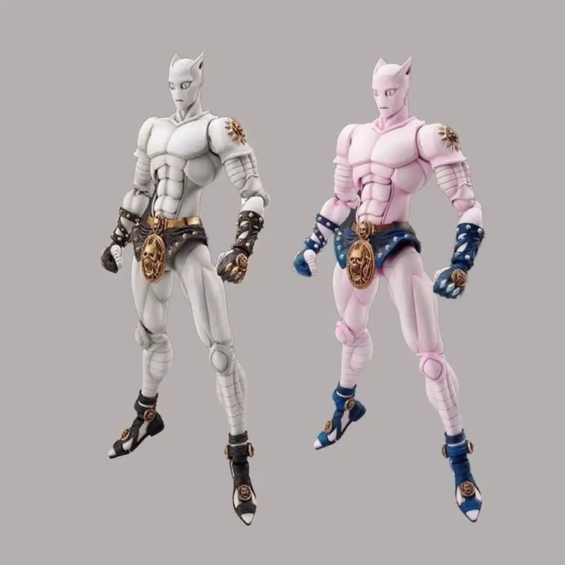 JOJO Adventure Immortal Diamond Killer Queen White  Pink  Collectible Figure M Version Joint Movable PVC Material