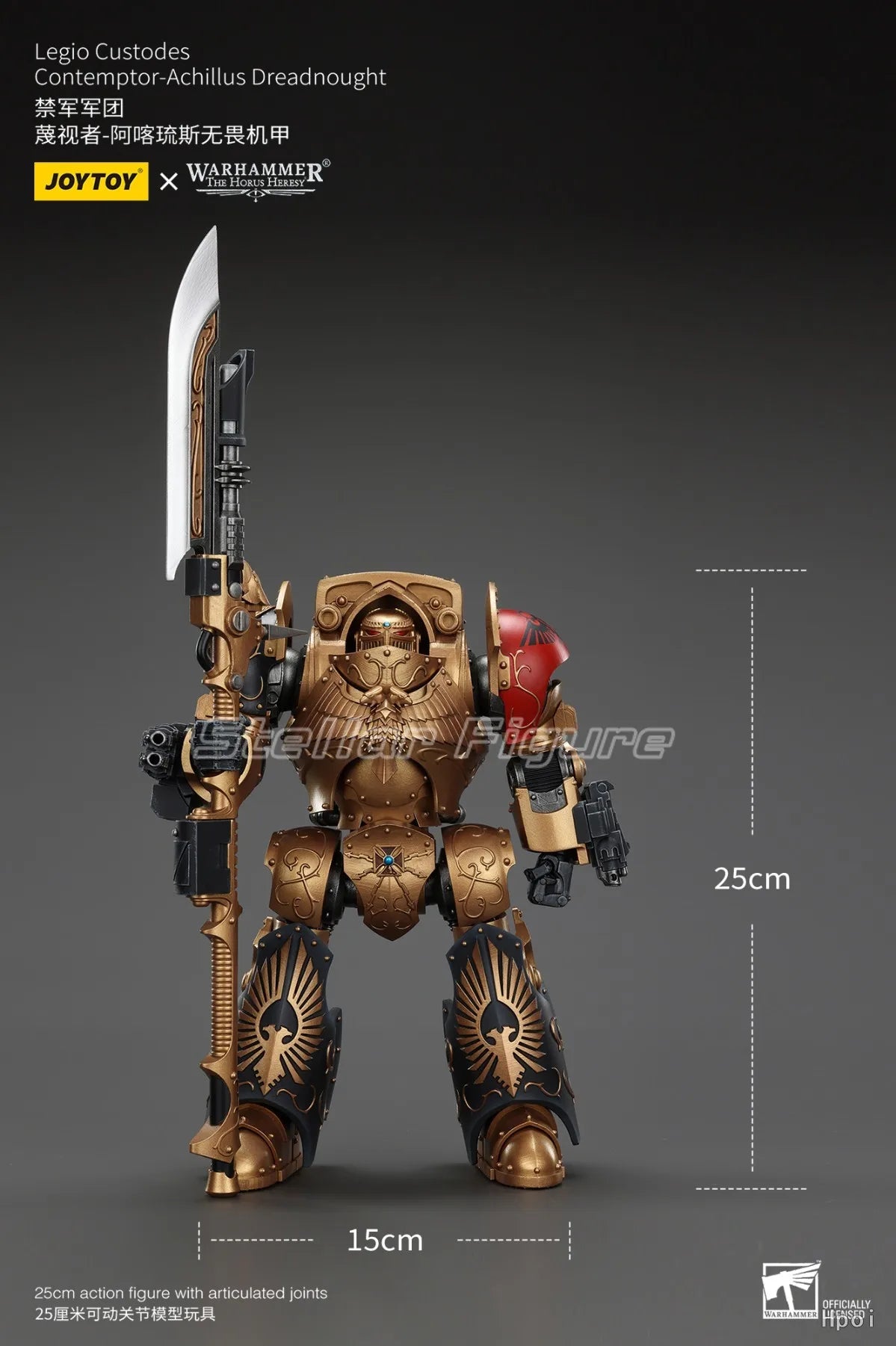 【SF】JOYTOY 1/18 Action Figure Legio Custodes Contemptor Achillus Dreadnought Model Toys Gifts Collection Ornaments