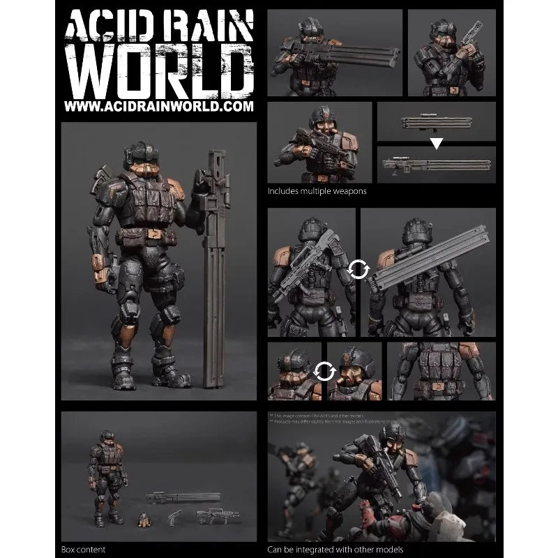 FAV-A143 1/18 Actionfiguren Acid Rain War A144 Super Skeleton Desolate P5 Modell für 3,75-Zoll-Soldaten-Sammlerpuppen