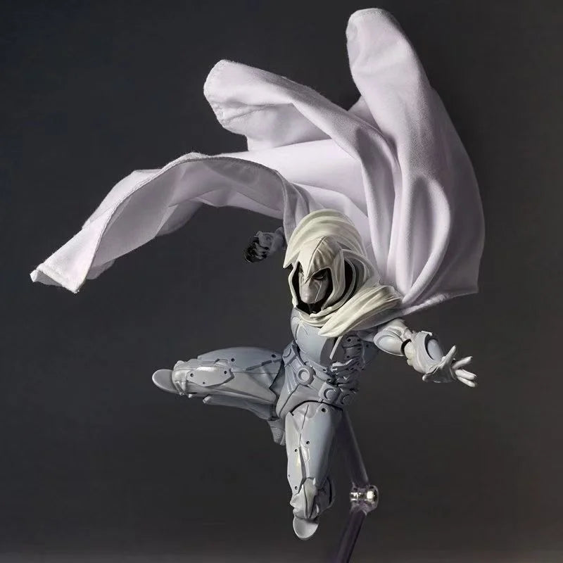 Moon Knight Figure Revoltech Amazing Yamaguchi 16cm Marc Spector Action Figurine Collection Ornament Model Toys Birthday Gifts