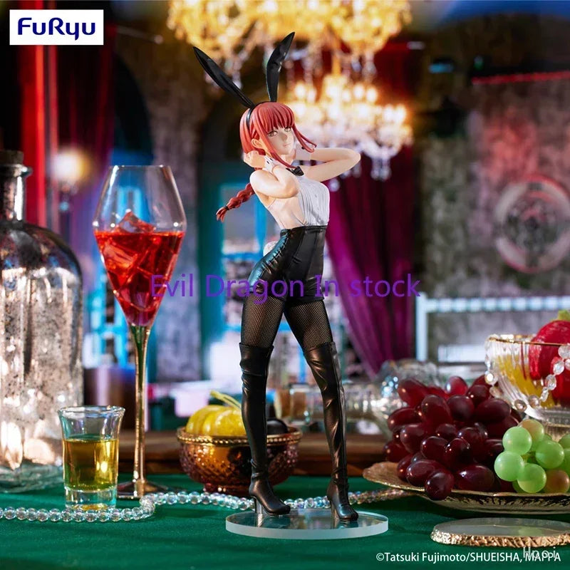 In Stock Original FuRyu BiCute MAKIMA Plush Toy Peripheral and Beauty Figure Toy 30cm Collectible Gift