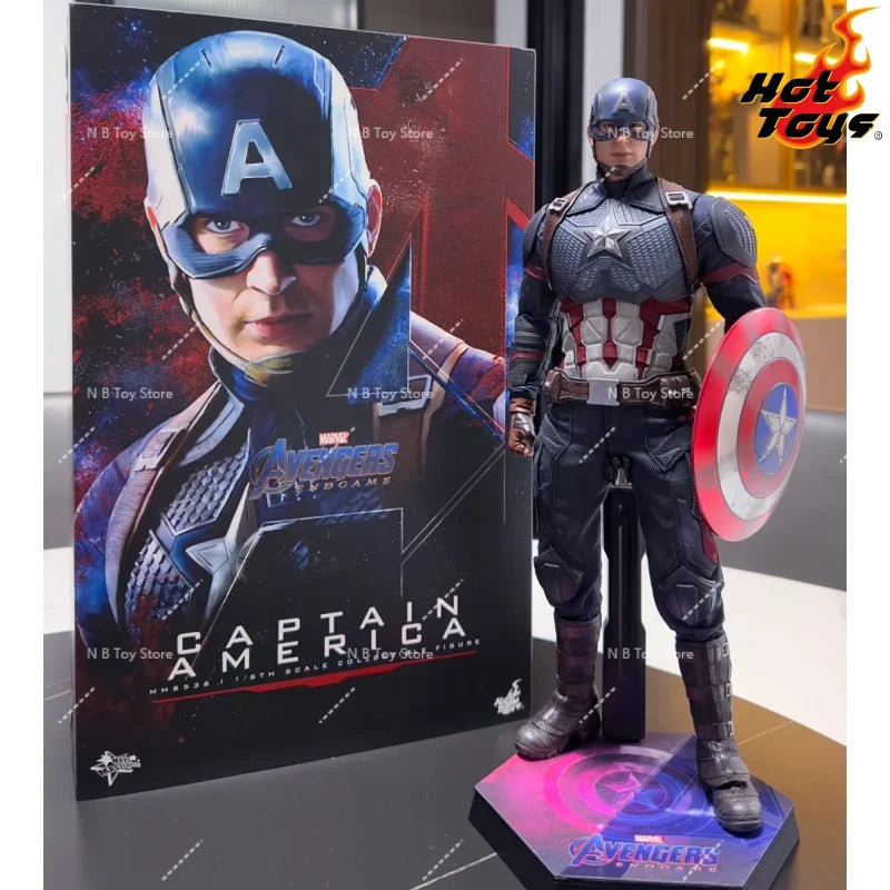 In Stock Genuine HOTTOYS HT MMS536 1/6 Marvel Avengers 4 Captain America 7.0 Action Figure Model Toys