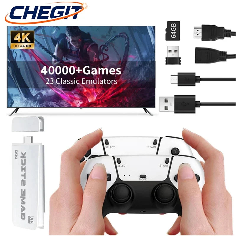 M15 4K Video Game Console Game Stick Retro Handheld Game Player Plus Built-in 3/40000 Games For GBA/SFC/Arcade Game Boy Gift