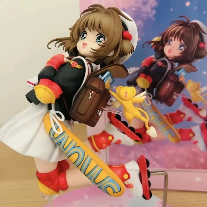 In Stock Cardcaptor Sakura Action Figure Kinomoto Sakura Statue Anime Figure Pvc Model Collectible Toys Desktop Decoration Gift