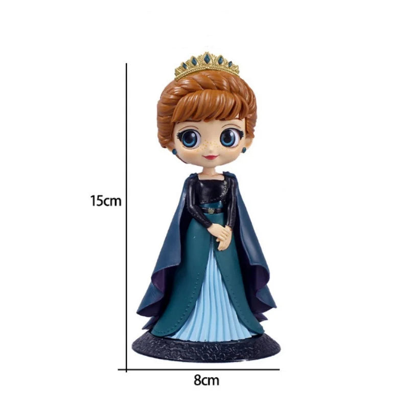 HOT 20+ Style Princess Q Posket Princess Snow Elsa & Anna clown PVC Anime Dolls Figures Collectible Model Kid Toys Gift
