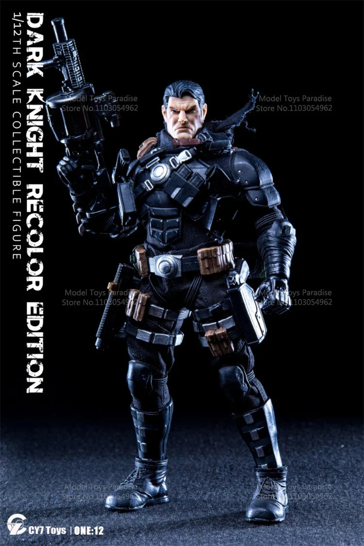 CY7-TOYS 1/12 Collectible Toys Night Dark Knight Bat Super Hero Different Color Ver. Men Soldier 6Inch Action Figure Model Gifts