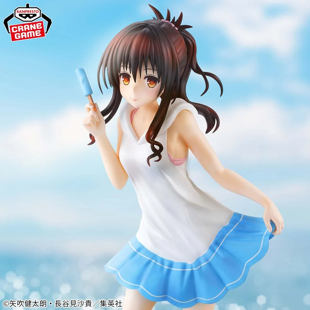 In Stock Bandai Original Genuine Banpresto Anime To Love-Ru Darkness Glitter&Glamours Yuuki Mikan 21cm Model Toy Figures Gift