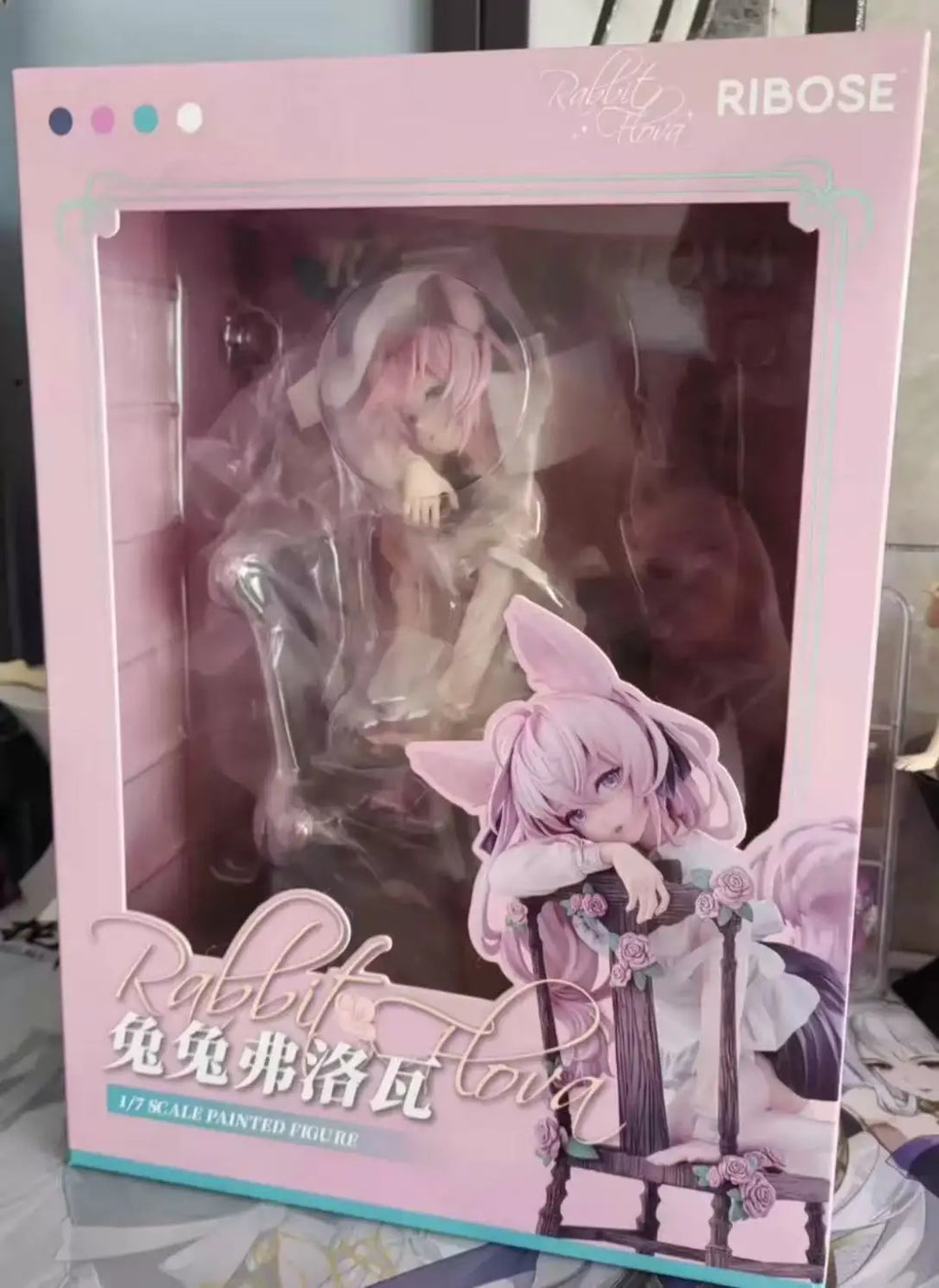 In Stock RIBOSE Rabbit Flova 1/7 Beautiful Girls Anime Action Figure Toy Gift Model Collection