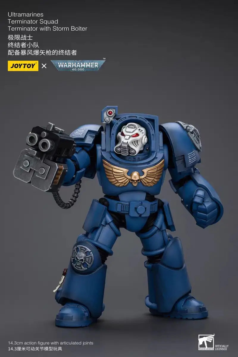 【In Stock】JOYTOY Warhammer 40K Ultramarines Terminator Squad 3PCS 1/18 Action Figure Model Toys