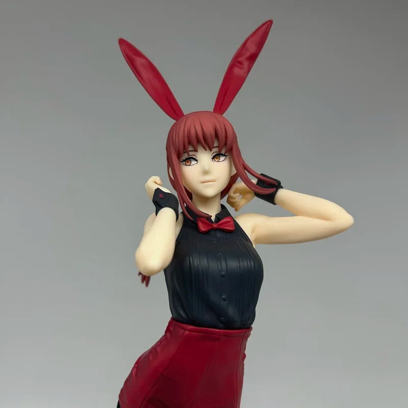 Furyu Chainsaw Man Makima Red Bunny PVC Model Anime Collectible Figure Power Blue Version Bicute Bunnies in Stock Action Toy