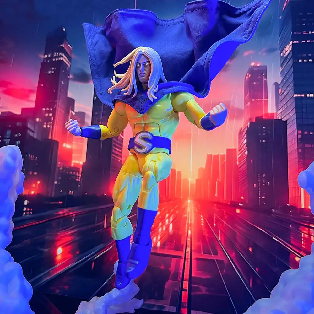 The Sentry Shf Anime New Handmade Sentry Coat Cloak Can be styled freely Clothes Built In Iron Wire Is Suitable for 1/12 Toys
